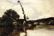 River Landscape Charles-Francois Daubigny